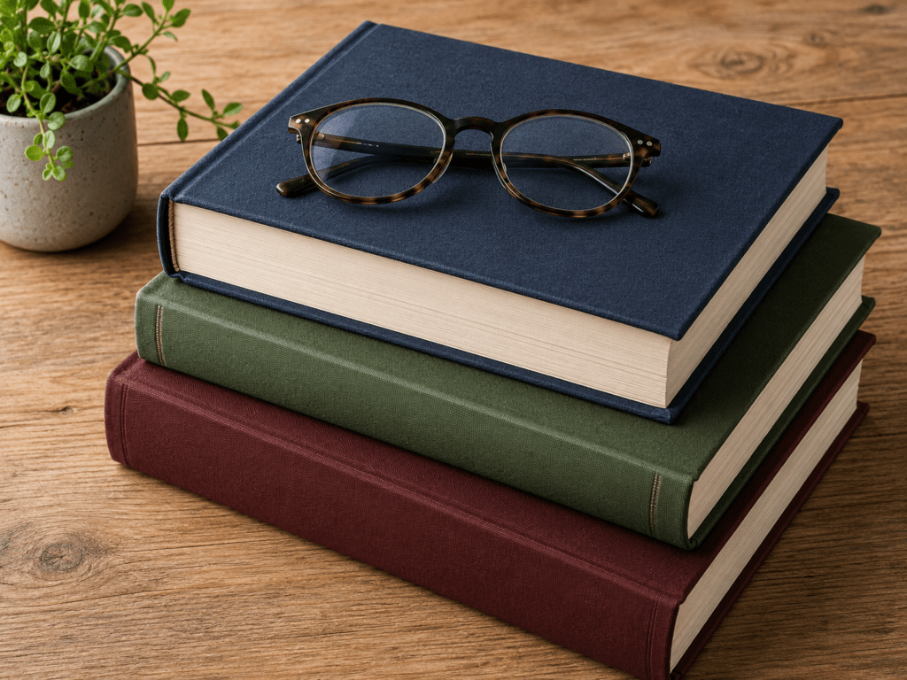 Stack of ancient Greek reference books including a lexicon and grammar guide — essential tools for translating ancient Greek to English